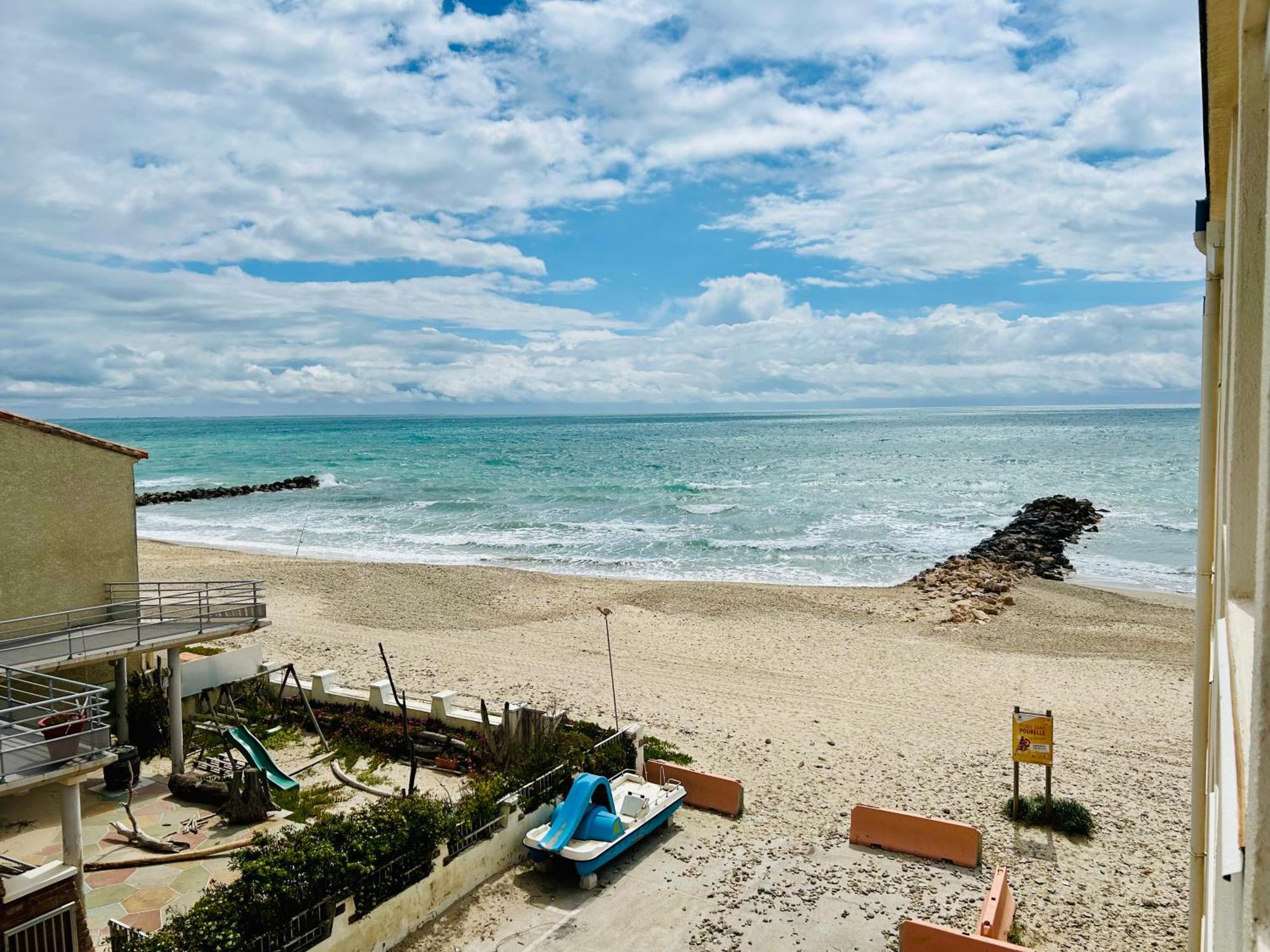 Estudio 1Ere Ligne Vue Mer ,Place De Parking Privee Acces A La Plage De La Residence 3Eme Etage Palavas-les-Flots Exterior photo