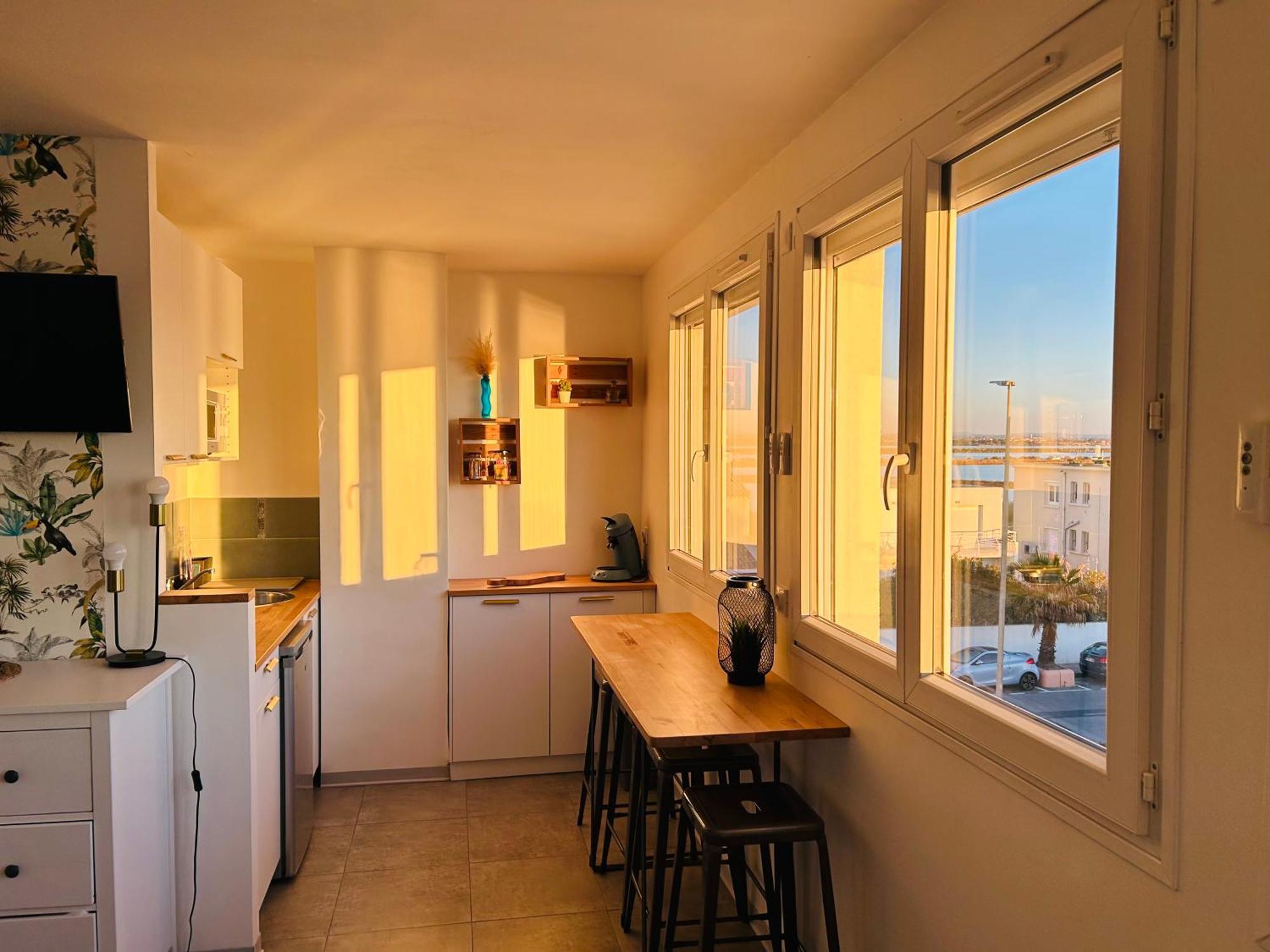 Estudio 1Ere Ligne Vue Mer ,Place De Parking Privee Acces A La Plage De La Residence 3Eme Etage Palavas-les-Flots Exterior photo